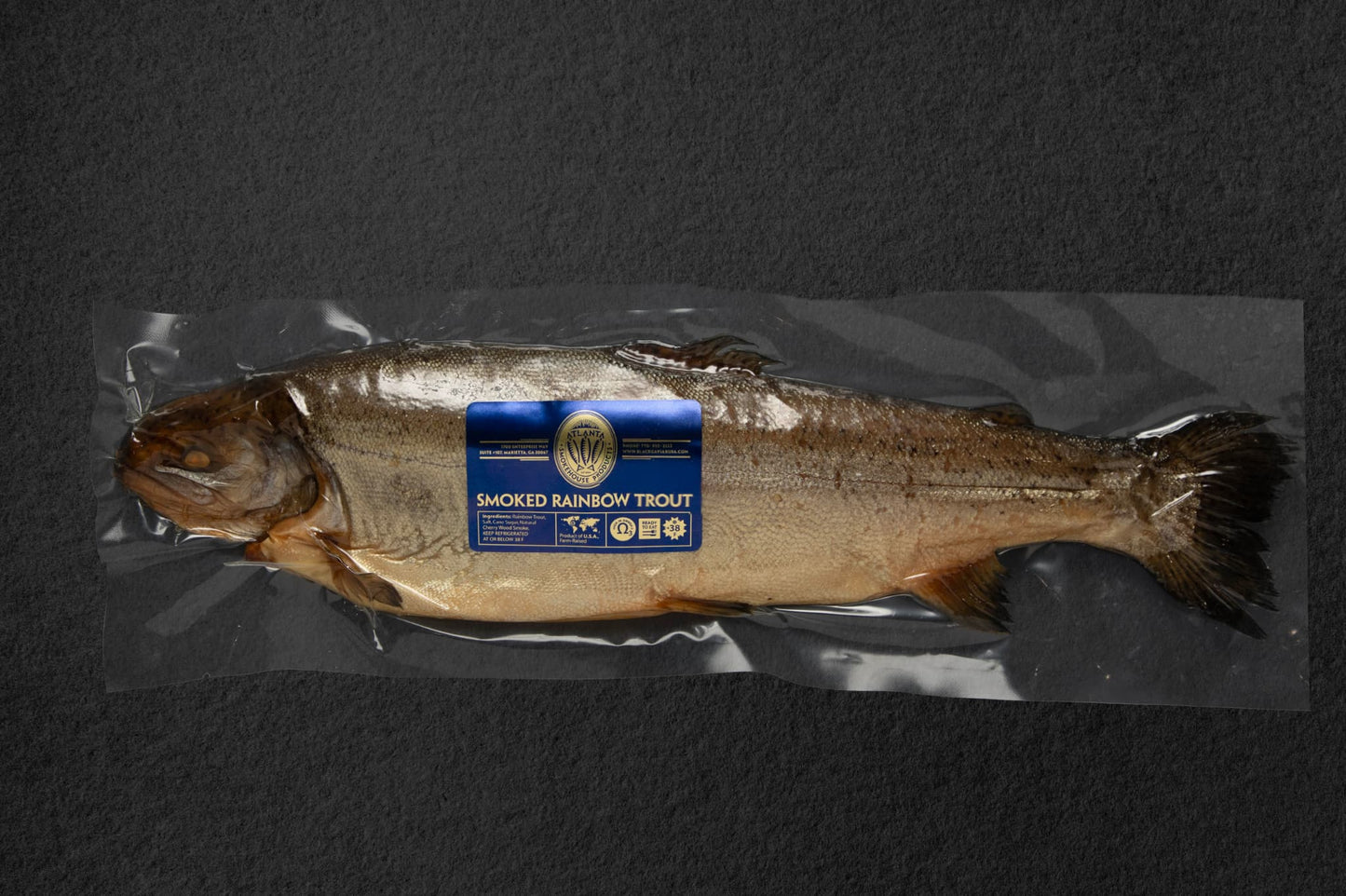 Hot Smoked Rainbow Trout (whole) 1.2 - 1.4 lb.