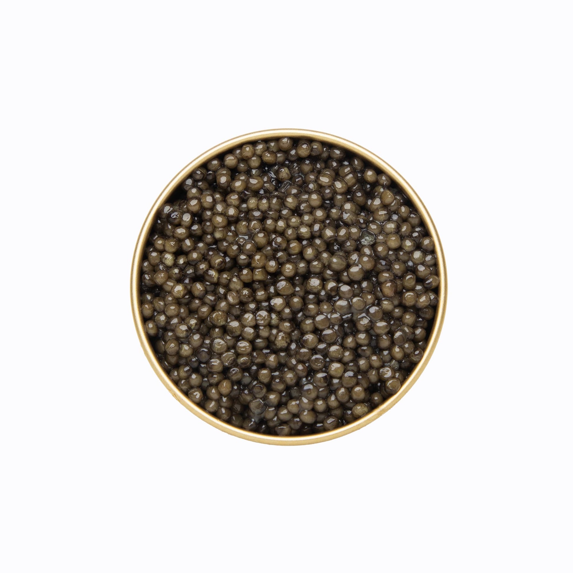 Classic Osetra Caviar 1.76 oz open.