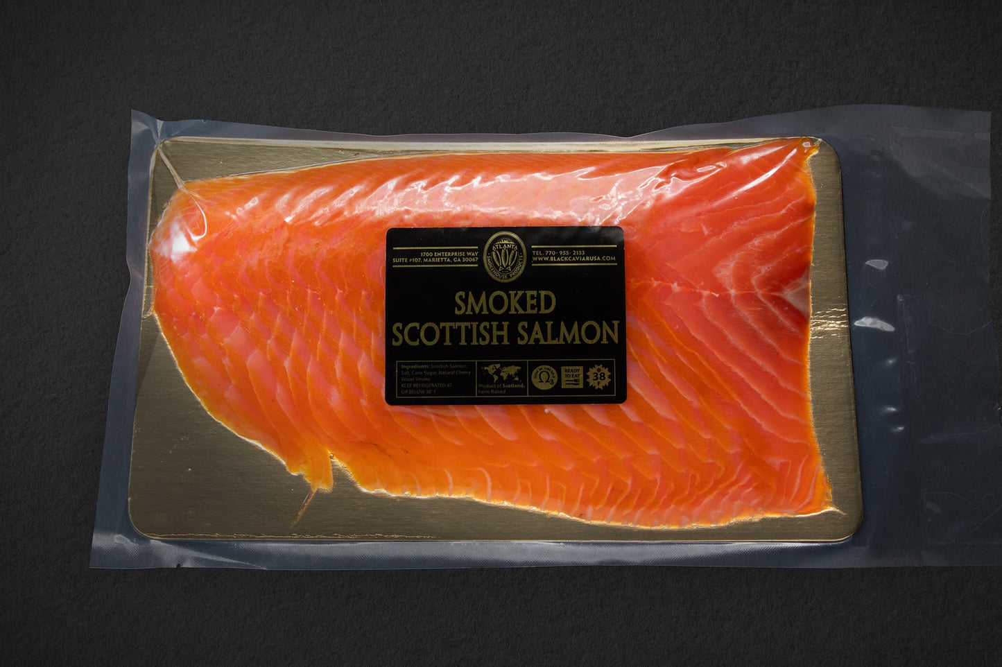 Cold Smoked Scottish Nova Salmon (sliced) 1.0 - 1.2 lb.