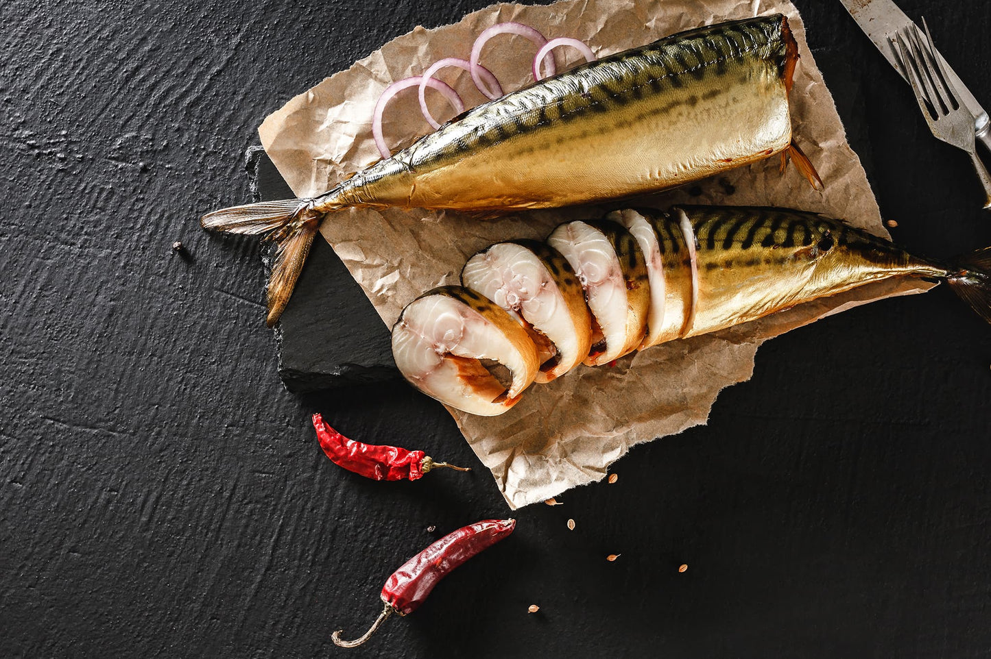 Cold Smoked Wild Norway Mackerel (whole, 2 pieces) 2.00 - 2.50 lb.