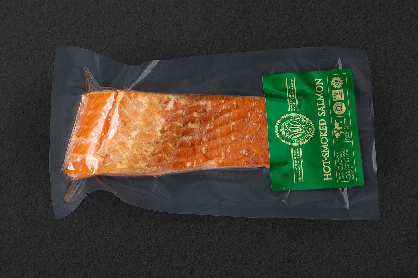 Hot Smoked Salmon with Honey (chunk) 0.8 - 0.9 lb.