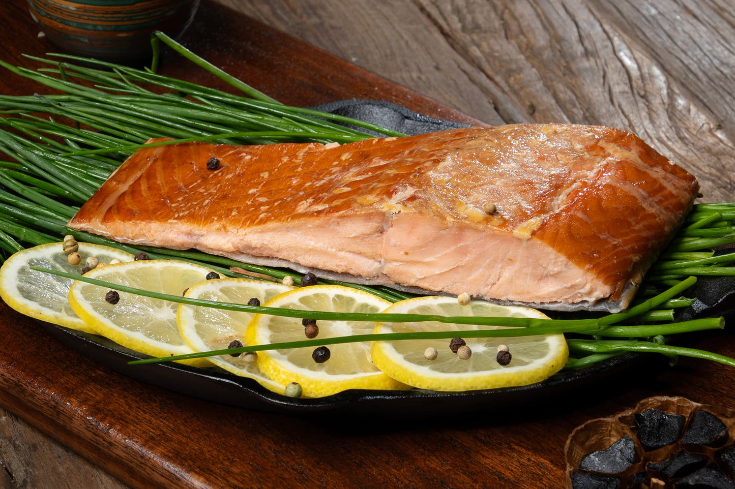 Hot Smoked Salmon with Honey (chunk) 0.8 - 0.9 lb.