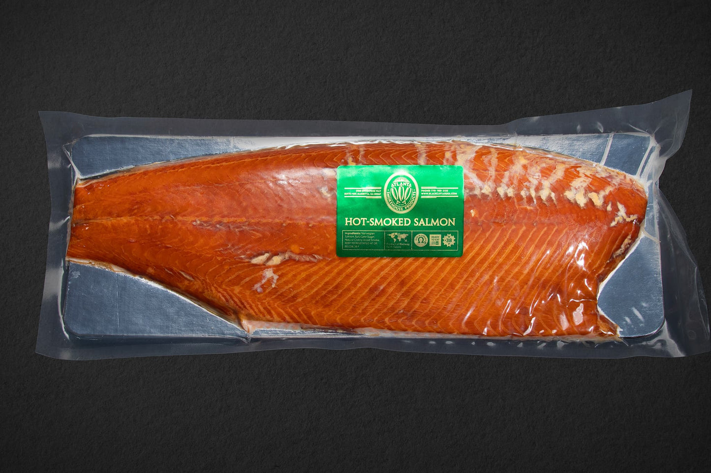 Hot Smoked Salmon with Honey (fillet) 2.5 - 3.0 lb.