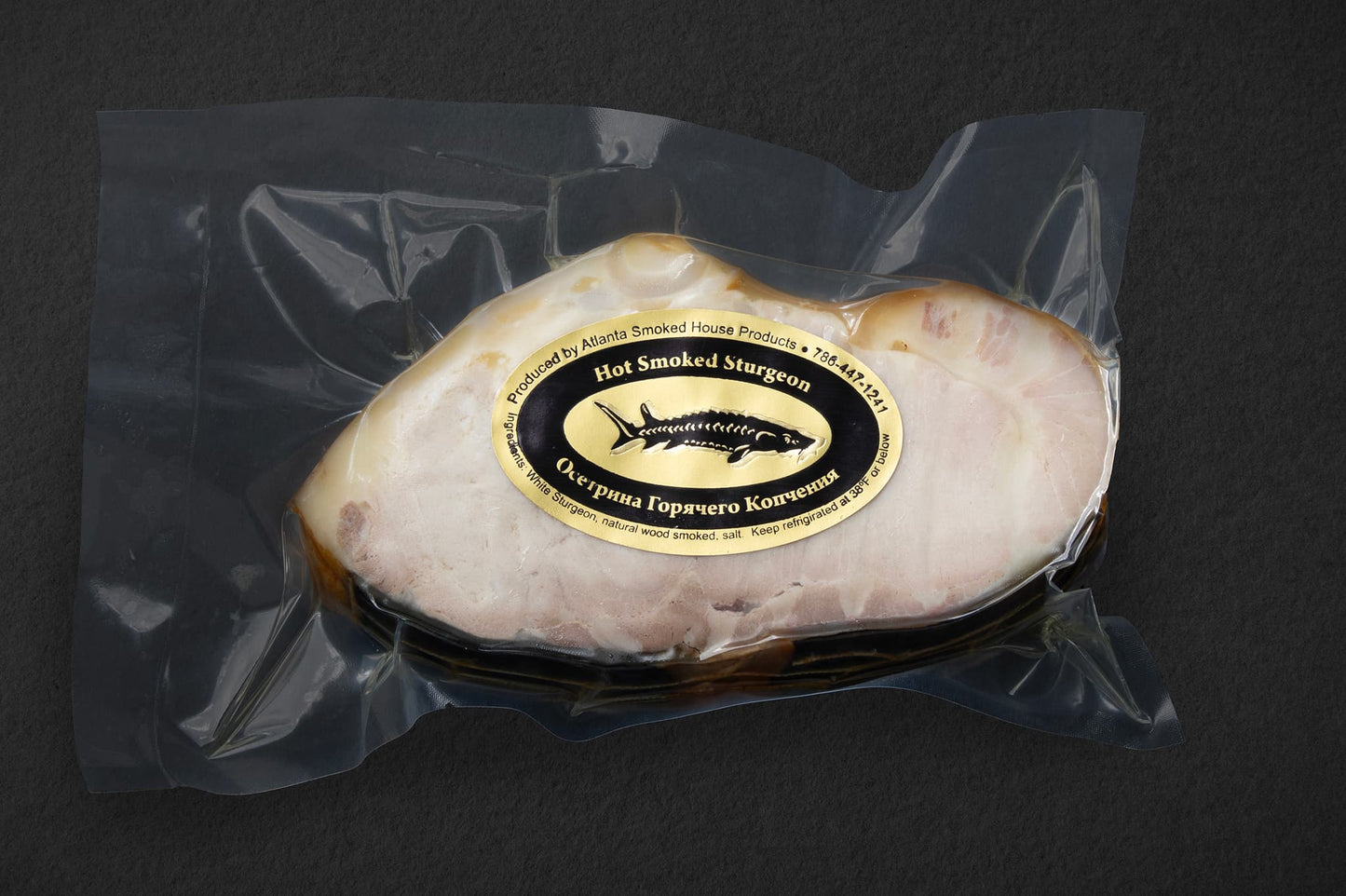 Hot Smoked White Sturgeon (chunk) 1.0 -1.2 lb.