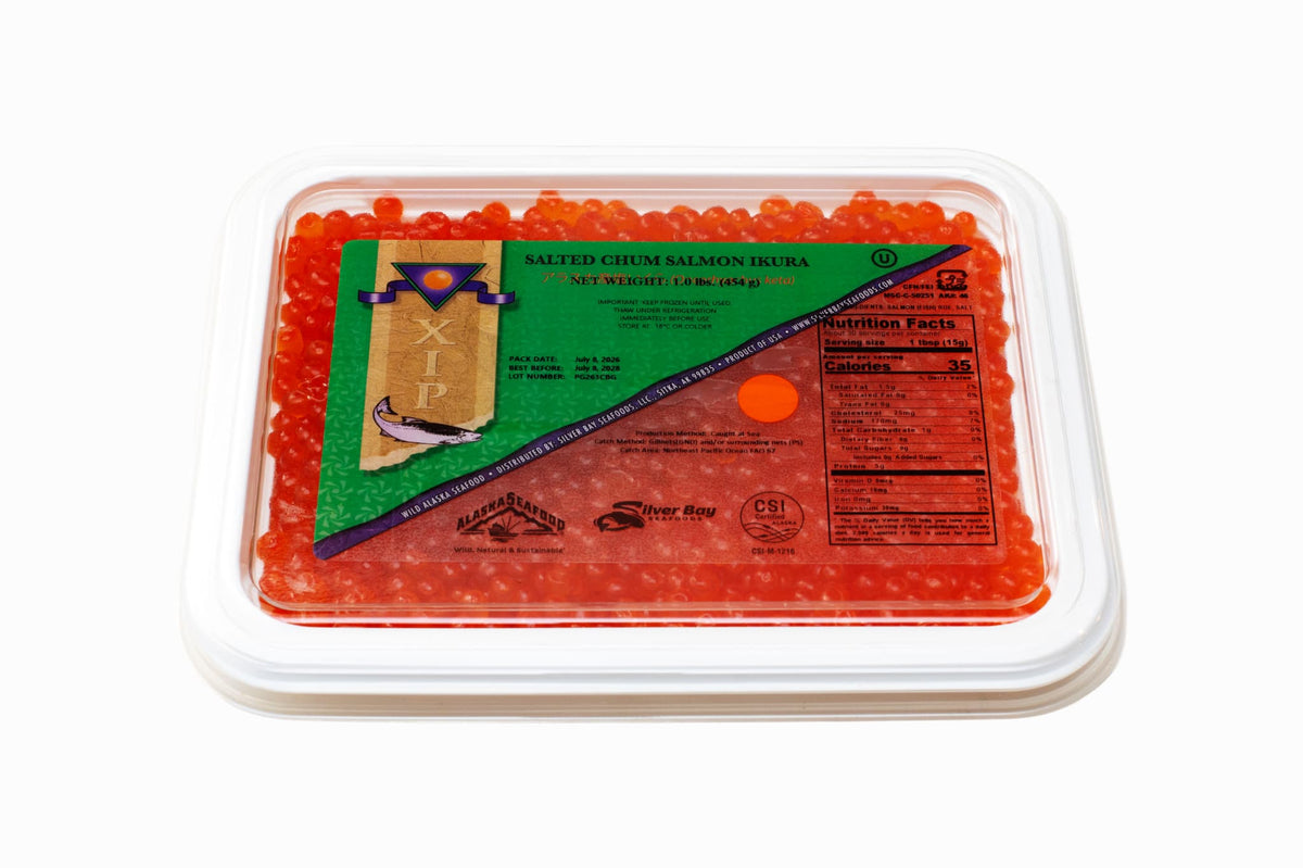 Wild Alaskan Chum Salmon Caviar XIP (Grade 1, 2026 SEASON) 17.6 oz